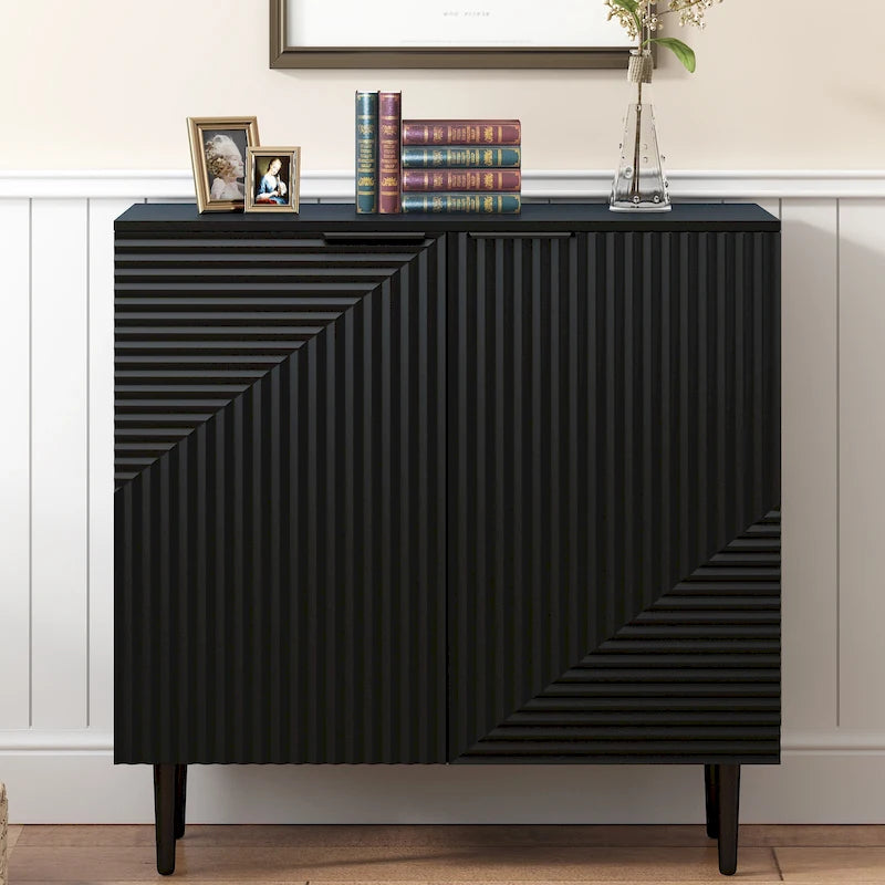 Christopher Knight Home - Mirod Modern Minimalist Side Cabinet with Adjustable Shelves for Stylish and Versatile Storage