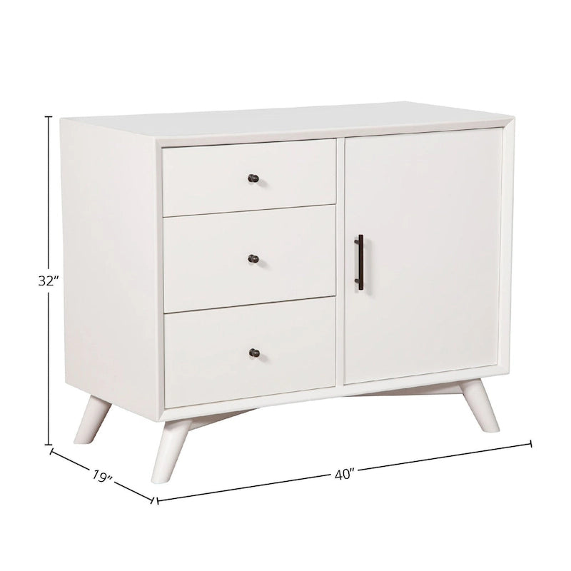 Flynn Wood Accent Cabinet in White