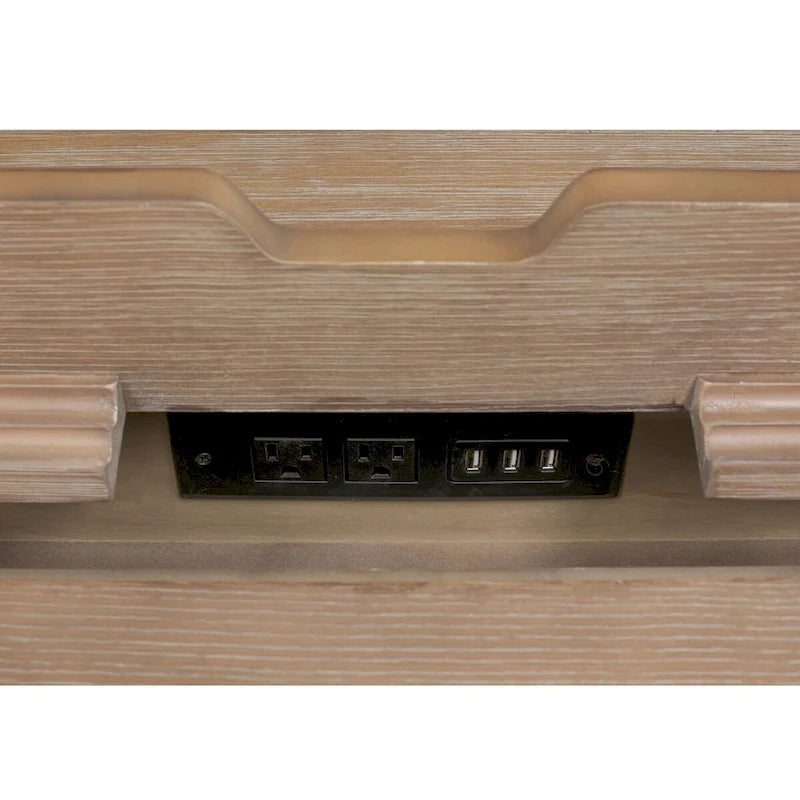 Carson Wood Electronic Sit/Stand Desk, Standing Desk, Gray