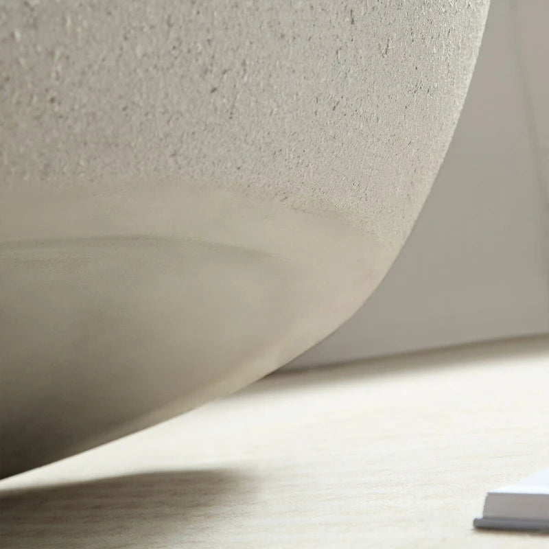 43.31Fiberglass Elliptical Coffee Table for Living Room Vintage Table, Irregular Center Table,No Need Assembly