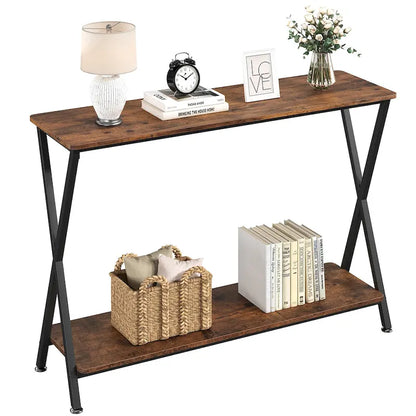 Entryway Table, Narrow Console Table, Wood Sofa Table