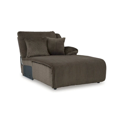 Signature Design by Ashley Top Tier Brown 6-Piece Reclining Sectional with Chaise - 147W x 134D x 41H