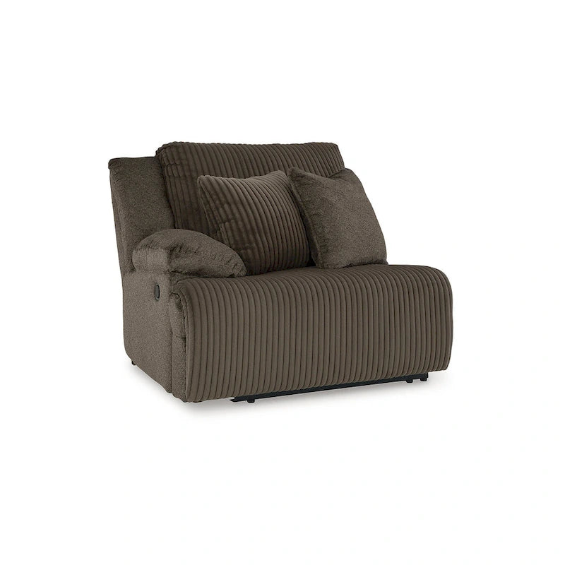 Signature Design by Ashley Top Tier Brown 6-Piece Reclining Sectional with Chaise - 147W x 134D x 41H