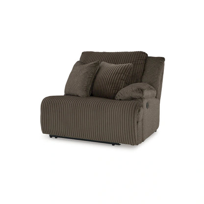 Signature Design by Ashley Top Tier Brown 6-Piece Reclining Sectional with Chaise - 147W x 134D x 41H