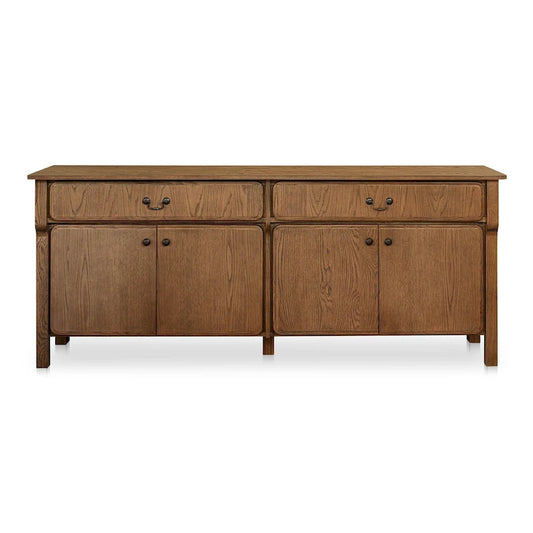 NADAAL STUDIOS Bastian, Sideboard With drawers, Warm Brown - 78.5W x19.76D x32H