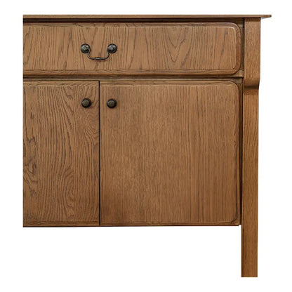 NADAAL STUDIOS Bastian, Sideboard With drawers, Warm Brown - 78.5W x19.76D x32H