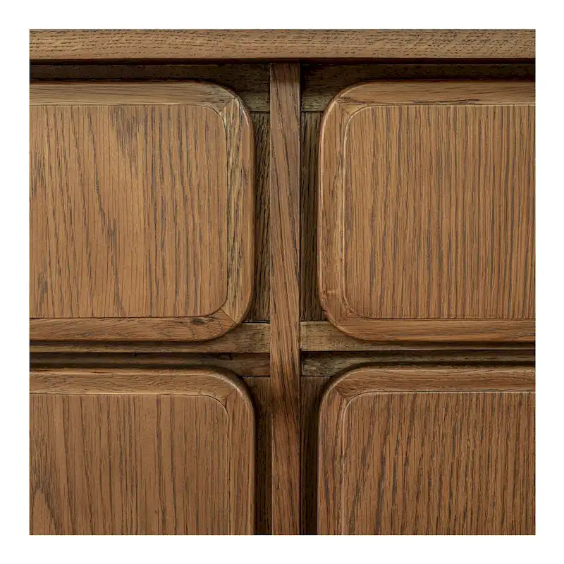 NADAAL STUDIOS Bastian, Sideboard With drawers, Warm Brown - 78.5W x19.76D x32H