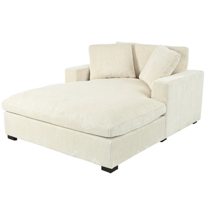 Beige 53.5 Chaise Lounge Chair