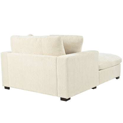Beige 53.5 Chaise Lounge Chair