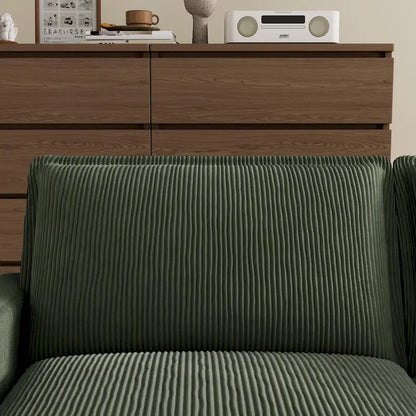 103 Corduroy Modern Classic 4-Seater Sofa with Deep Seat & 4 Pillows