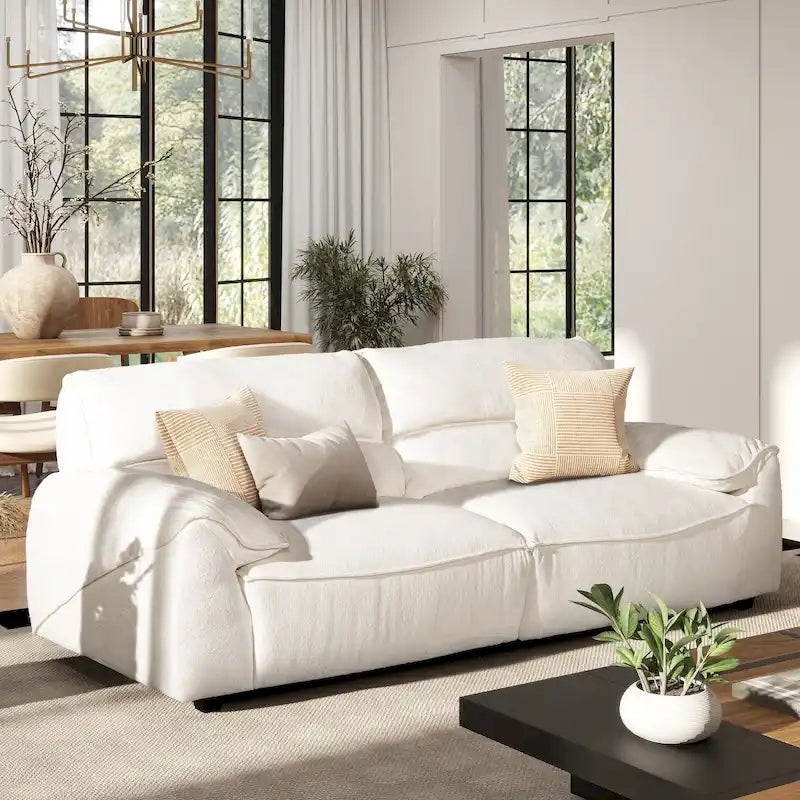 Sorrento 90.5 Chenille Upholstered 2-Piece Modular Sofa
