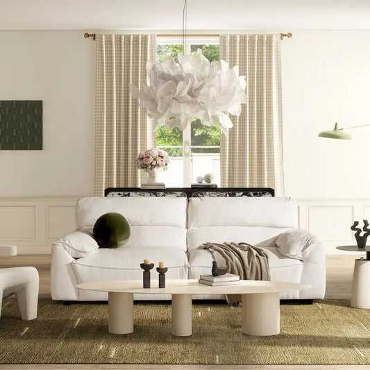 Sorrento 90.5 Chenille Upholstered 2-Piece Modular Sofa