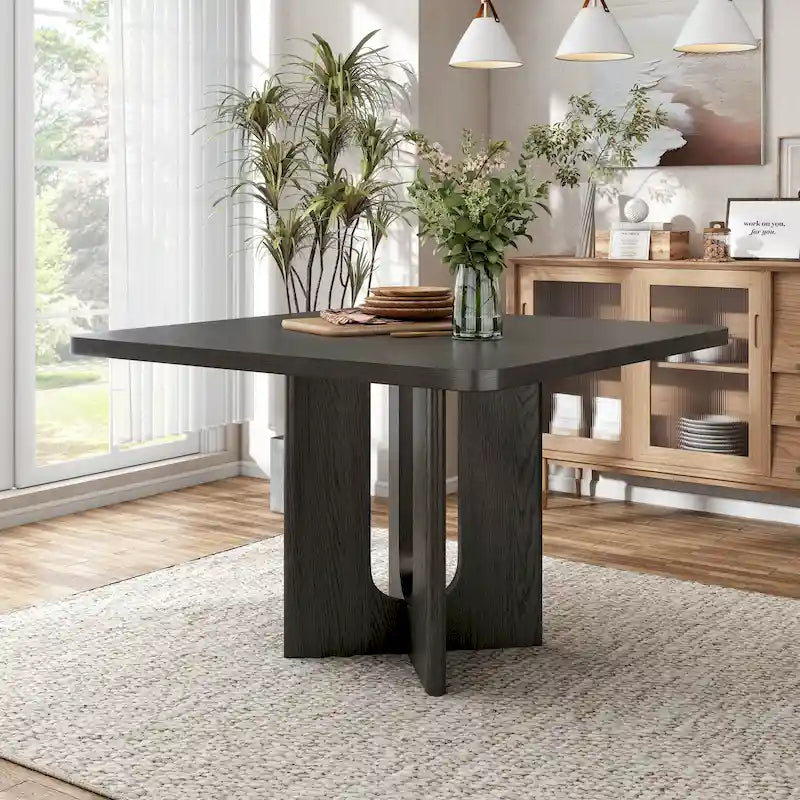 Furniture of America Piez Modern 54-inch Square Solid Wood Counter Height Dining Table