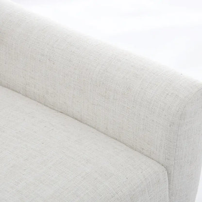 Linen Upholstered Accent Chair Wingback Armchair Set of 2