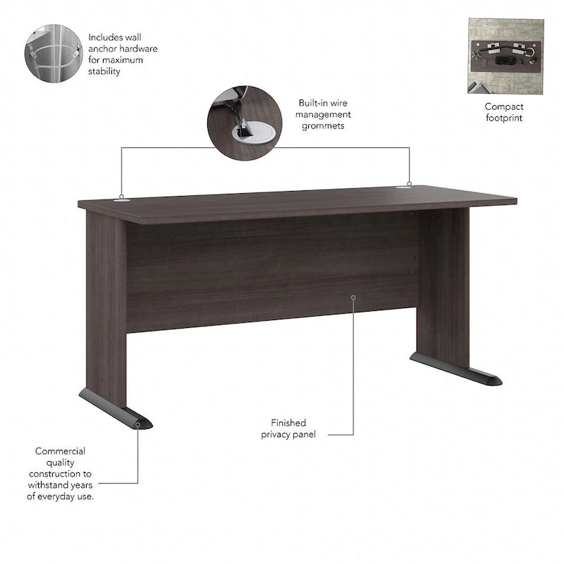Studio A 60W Computer Desk with Drawers by Bush Business Furniture