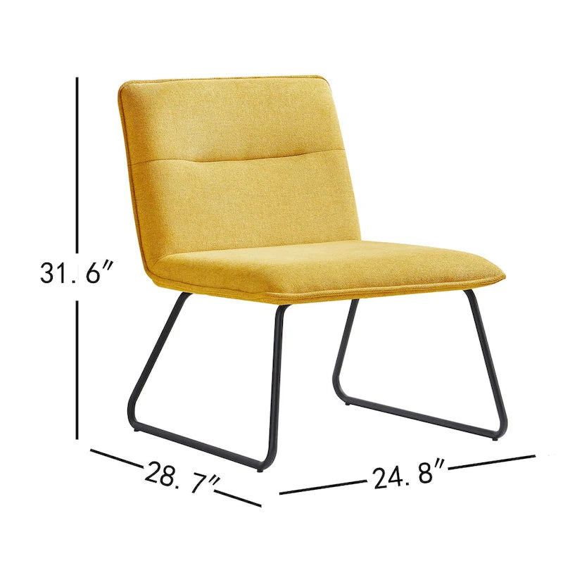 Corvus Cosmo Fabric Lounge Accent Slipper Chair