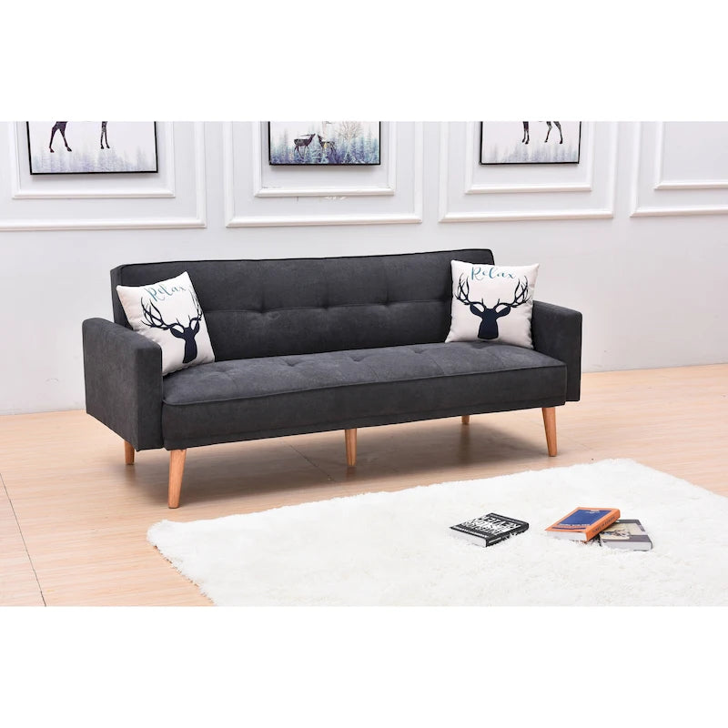 Modern Adjustable 3-position Sleeper Sofa Futon