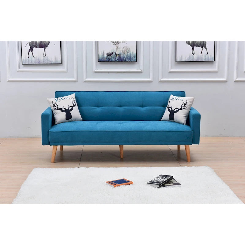 Modern Adjustable 3-position Sleeper Sofa Futon