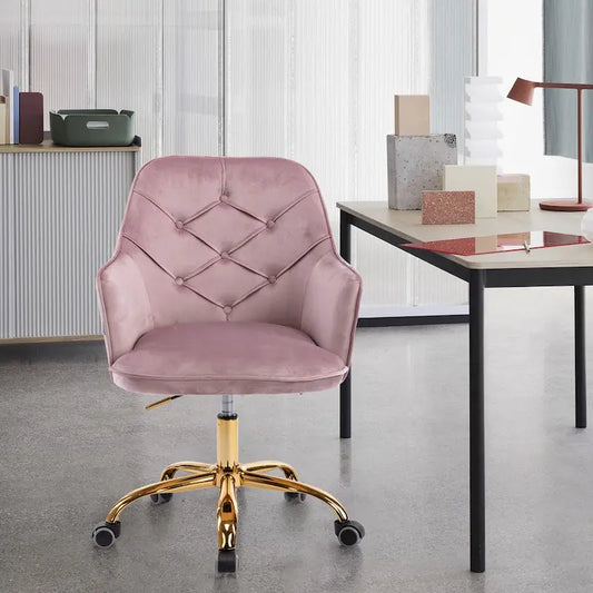 Velvet Swivel Shell Chair for Living Room ,Office chair