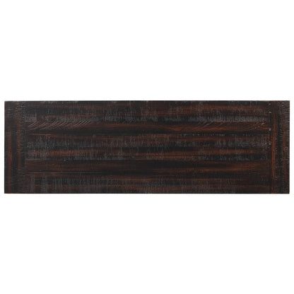 Wood Console Table with 3 Storage Drawers and 2 Shelves