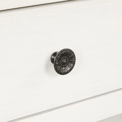 Wood Console Table with 3 Storage Drawers and 2 Shelves