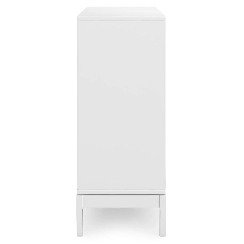 WYNDENHALL Pearson SOLID HARDWOOD 48 inch Wide Mid Century Modern Medium Storage Cabinet - 48w x 17d x 42 h