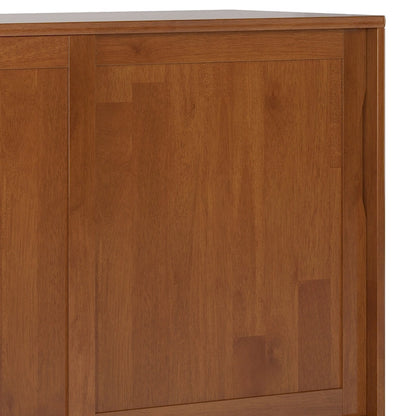 WYNDENHALL Pearson SOLID HARDWOOD 48 inch Wide Mid Century Modern Medium Storage Cabinet - 48w x 17d x 42 h
