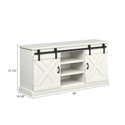 The Gray Barn Sycamore Rise Farmhouse Wood 66-inch TV Console