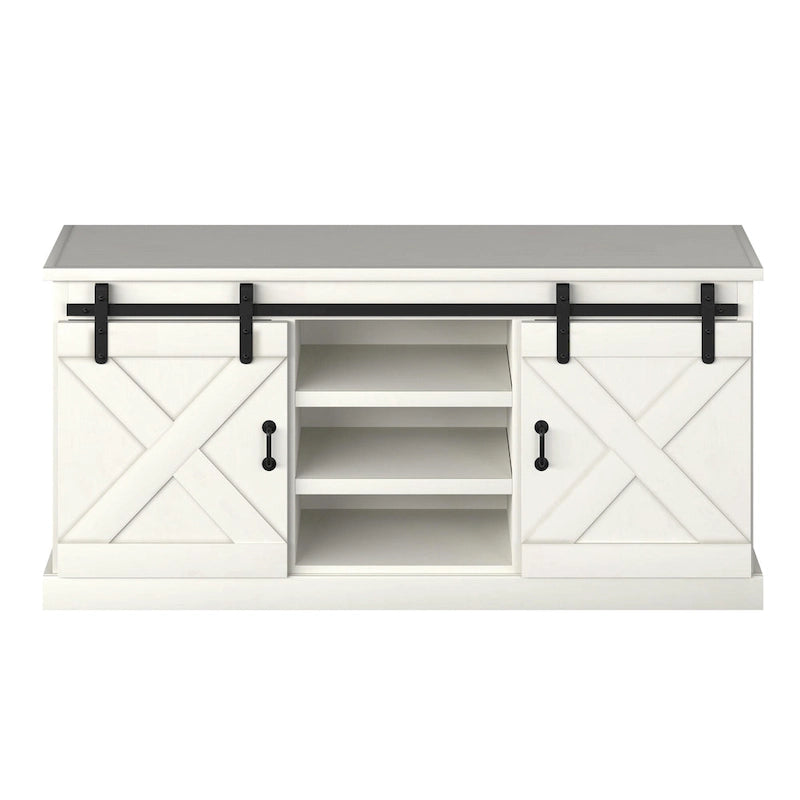 The Gray Barn Sycamore Rise Farmhouse Wood 66-inch TV Console