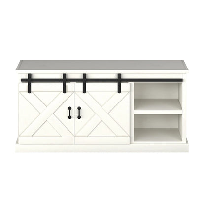 The Gray Barn Sycamore Rise Farmhouse Wood 66-inch TV Console