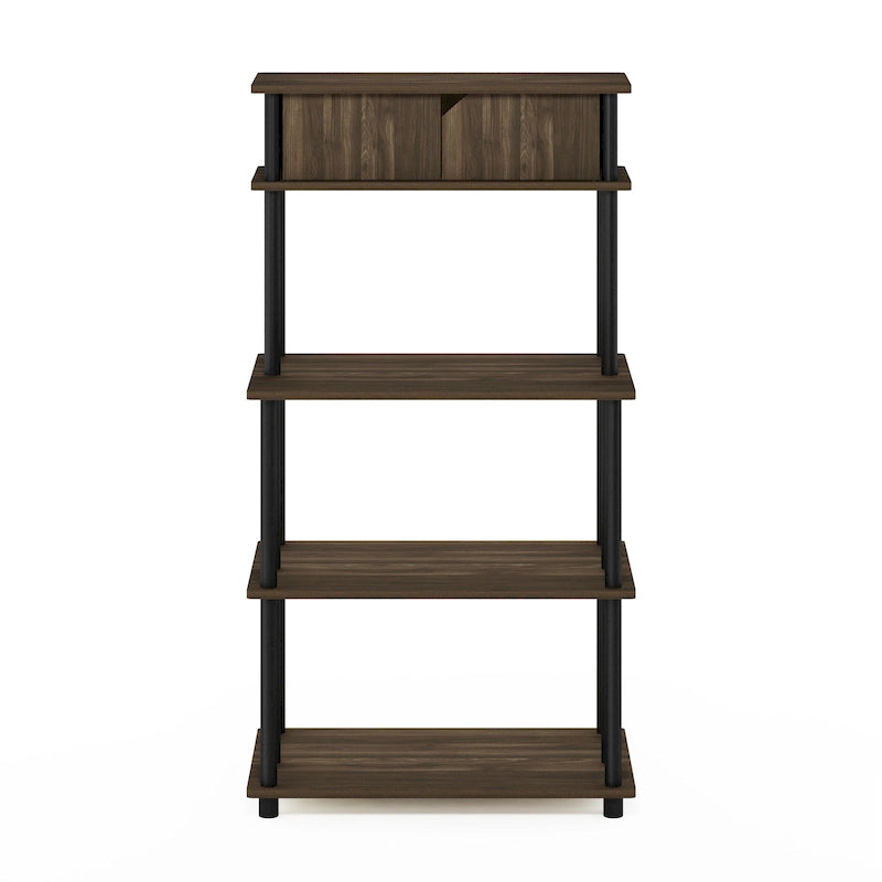 Furinno Turn-N-Tube Toolless Storage Shelf with Top Cabinet