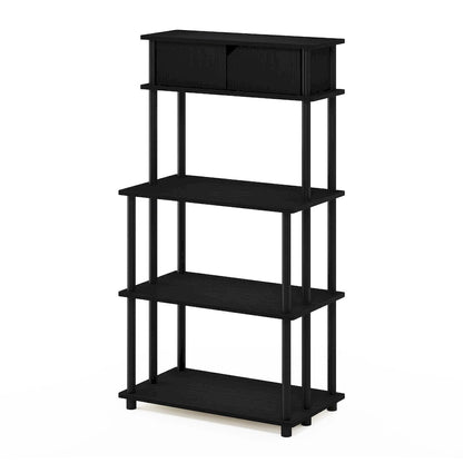 Furinno Turn-N-Tube Toolless Storage Shelf with Top Cabinet