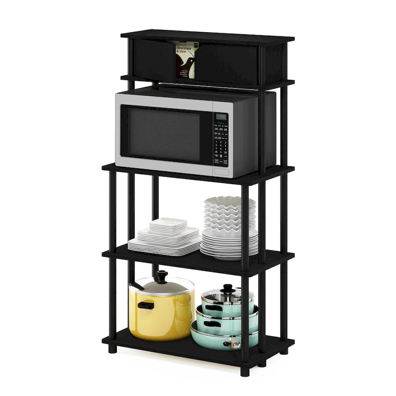 Furinno Turn-N-Tube Toolless Storage Shelf with Top Cabinet