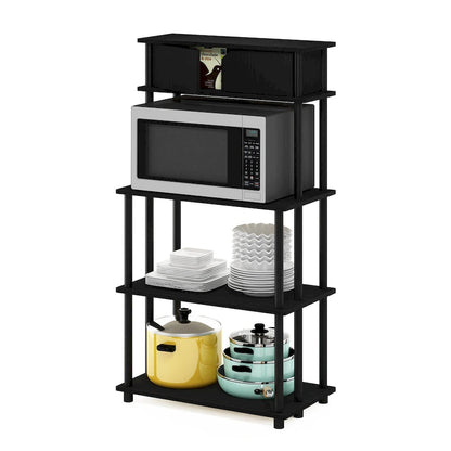 Furinno Turn-N-Tube Toolless Storage Shelf with Top Cabinet