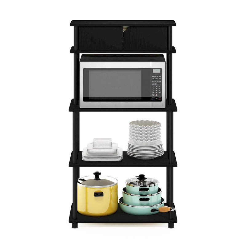 Furinno Turn-N-Tube Toolless Storage Shelf with Top Cabinet