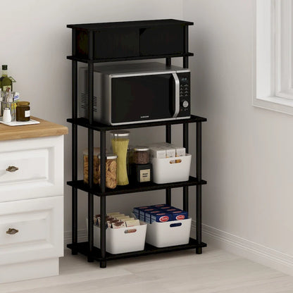 Furinno Turn-N-Tube Toolless Storage Shelf with Top Cabinet