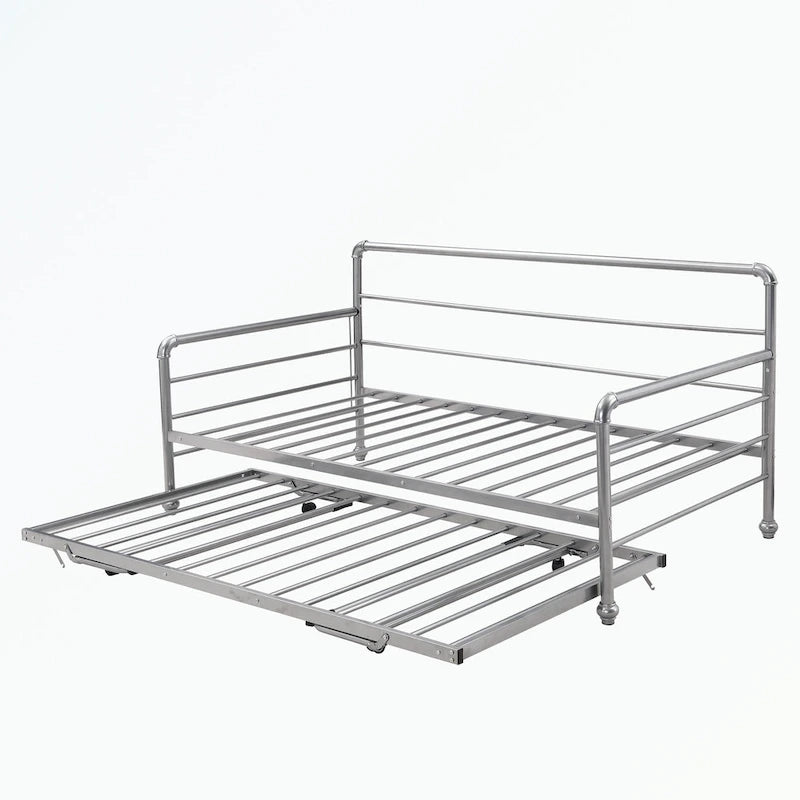 Twin Size Daybed with Adjustable Trundle