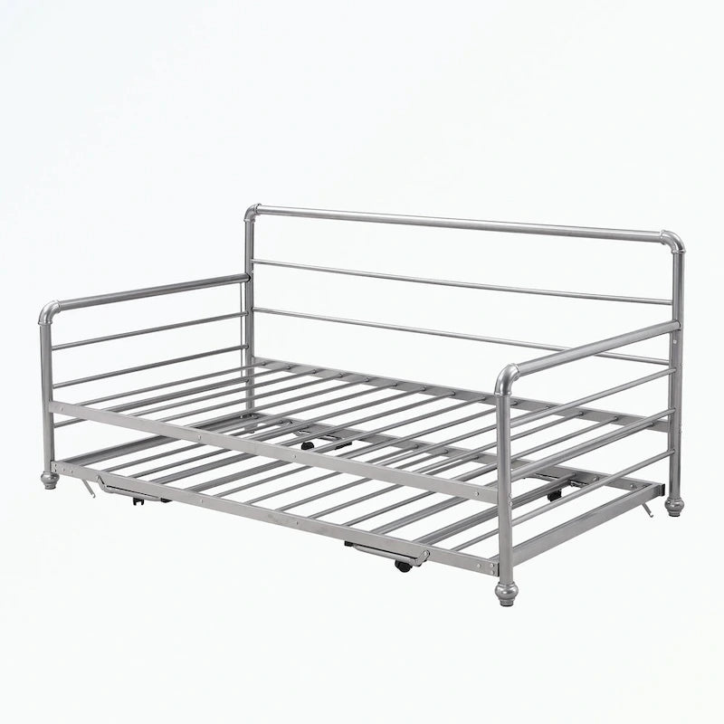 Twin Size Daybed with Adjustable Trundle