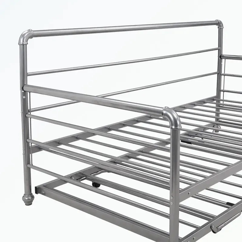 Twin Size Daybed with Adjustable Trundle