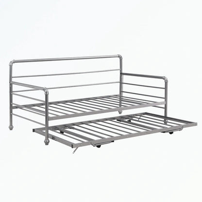 Twin Size Daybed with Adjustable Trundle