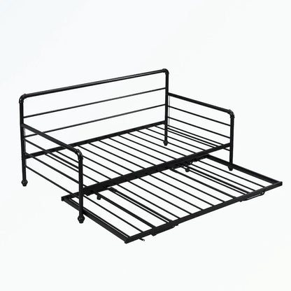 Twin Size Daybed with Adjustable Trundle