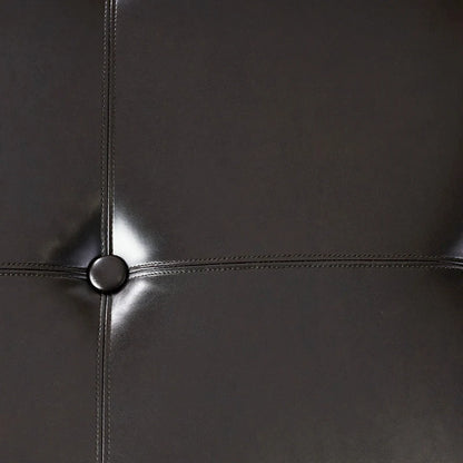 Darlington Espresso Bonded Leather Ottoman by Christopher Knight Home