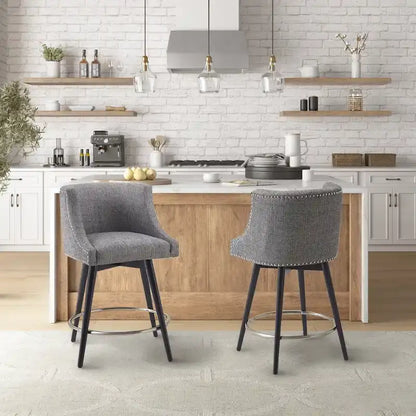 Madison Park Quarry Swivel Counter Stool