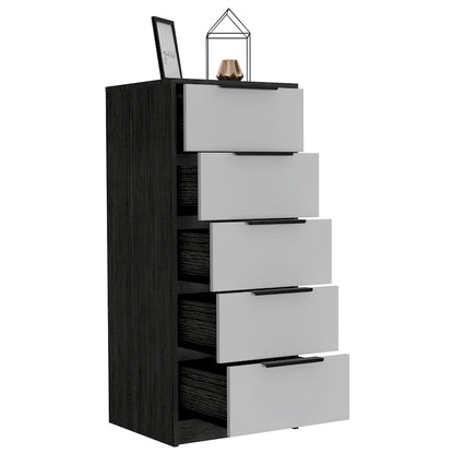 TUHOME Kaia 5 Drawer Dresser, Vertical Dresser