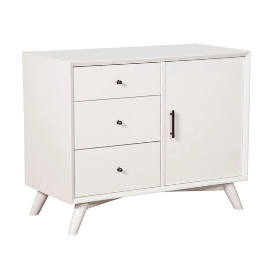 Flynn Wood Accent Cabinet in White