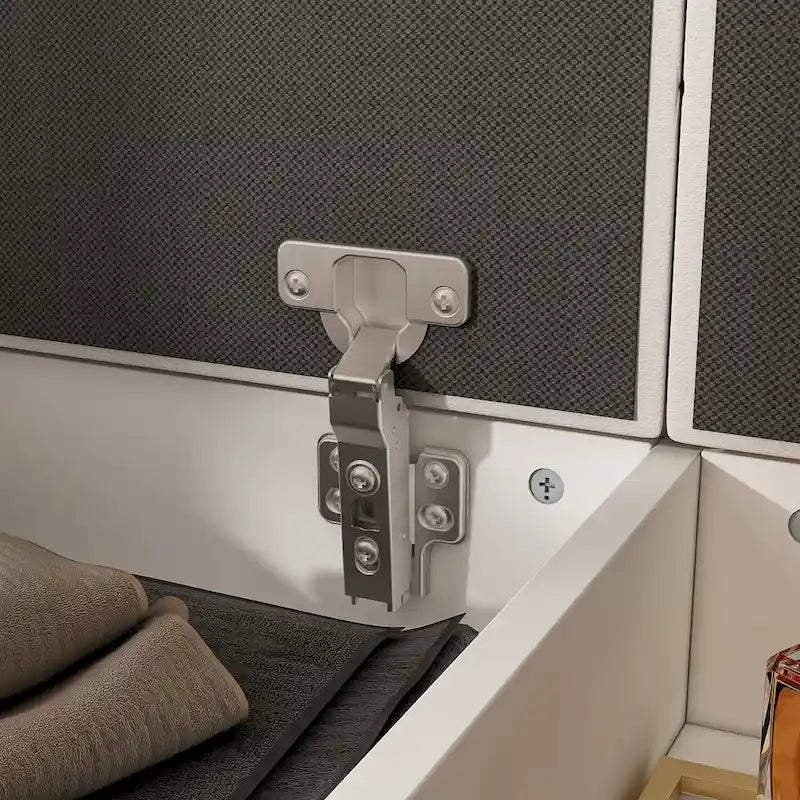 Shoe Storage Bench Padded Cushion Entryway Bench with Flip-Open Box - 47.2Wx21.2D