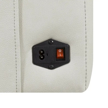 Steve Silver Durham Ivory Top Grain Leather Power Sofa