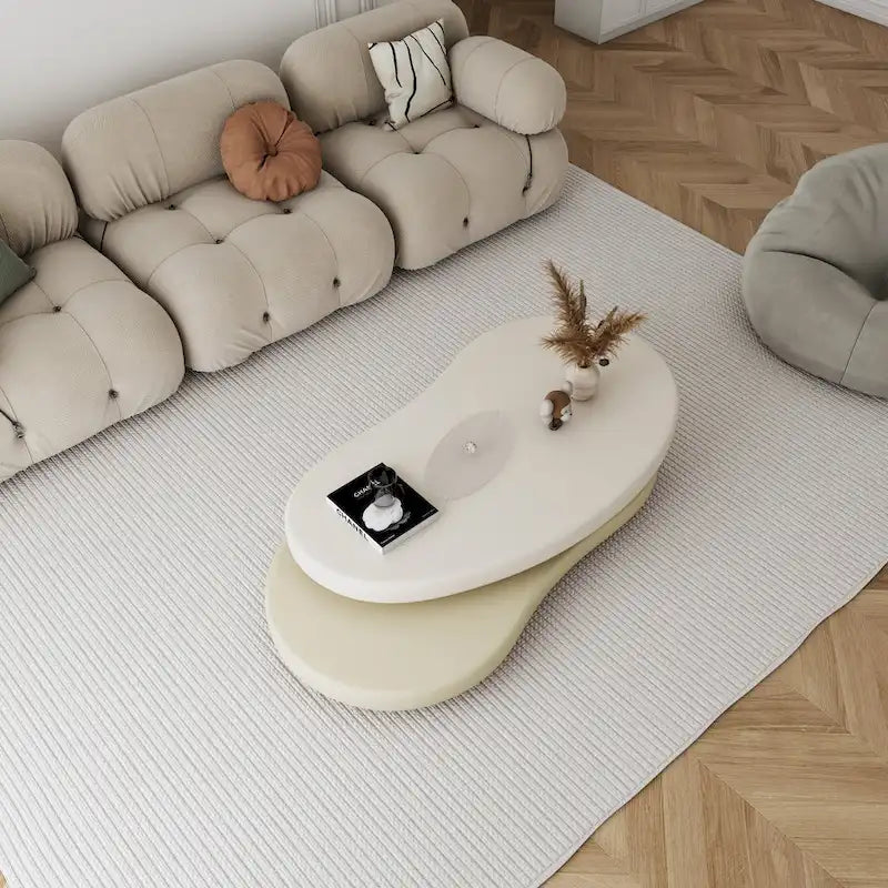 JASIWAY Modern Creative Rotating Coffee Table