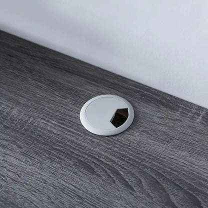 DH BASIC Wall-Mounted Gray 60 Open Shelf TV Console by Denhour