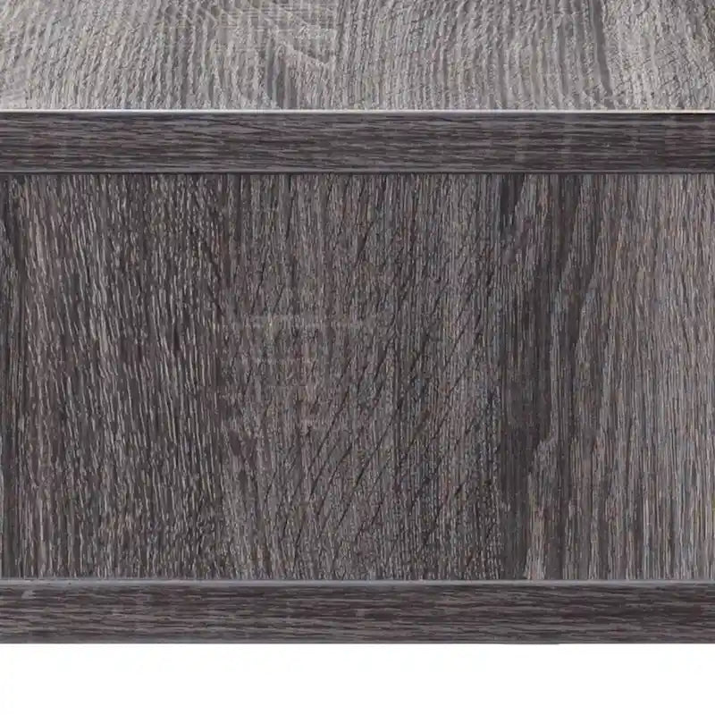 DH BASIC Wall-Mounted Gray 60 Open Shelf TV Console by Denhour